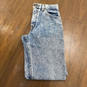 Levi 525 Men's 30x34 Orange Tab Acid Washed Jeans Vintage VTG 80s‎